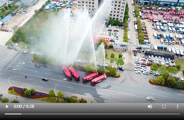 供水消防車現(xiàn)場(chǎng)演示